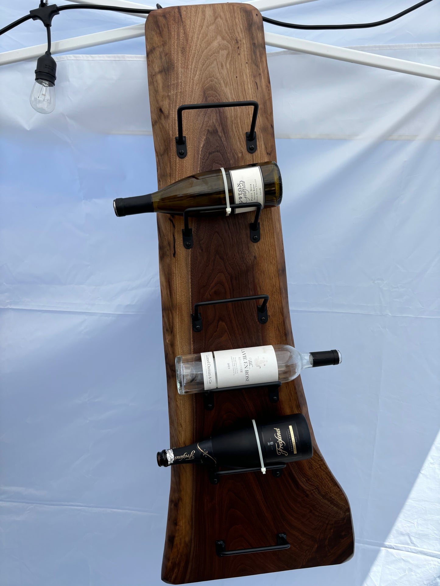 Live Edge Wine Rack
