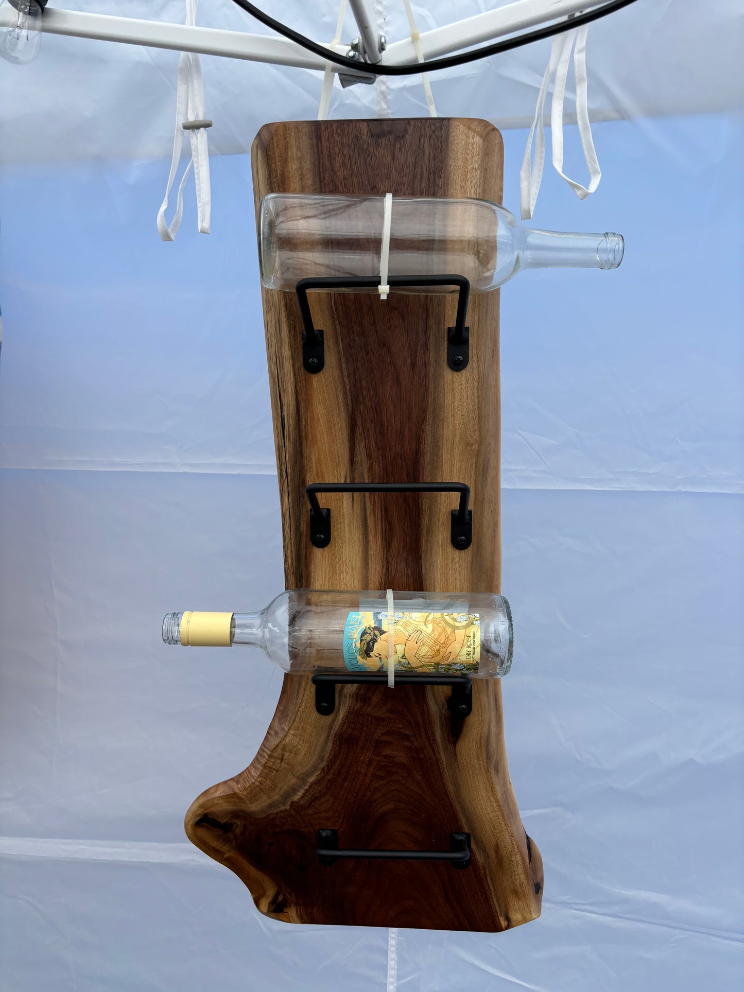 Live Edge Wine Rack