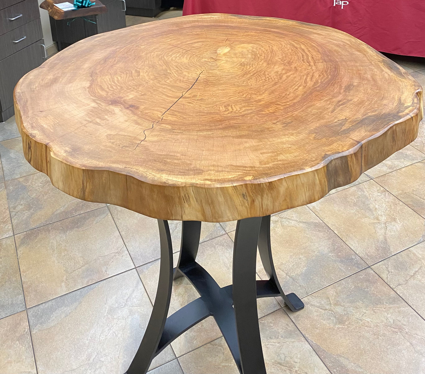 Live Edge Pub Height Table