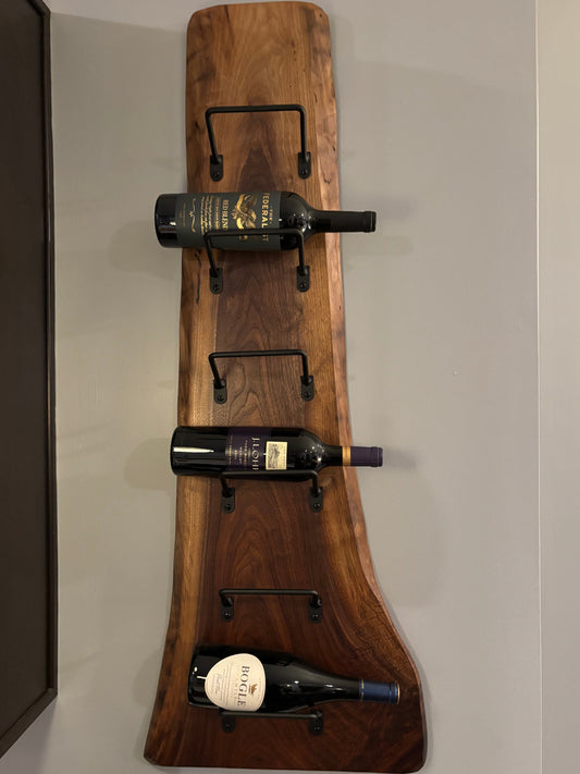 Live Edge Wine Rack