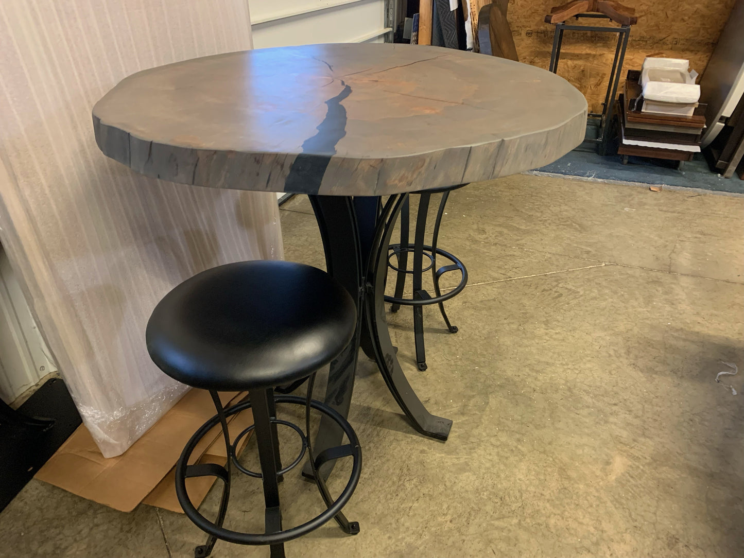 Live Edge Counter Height Table
