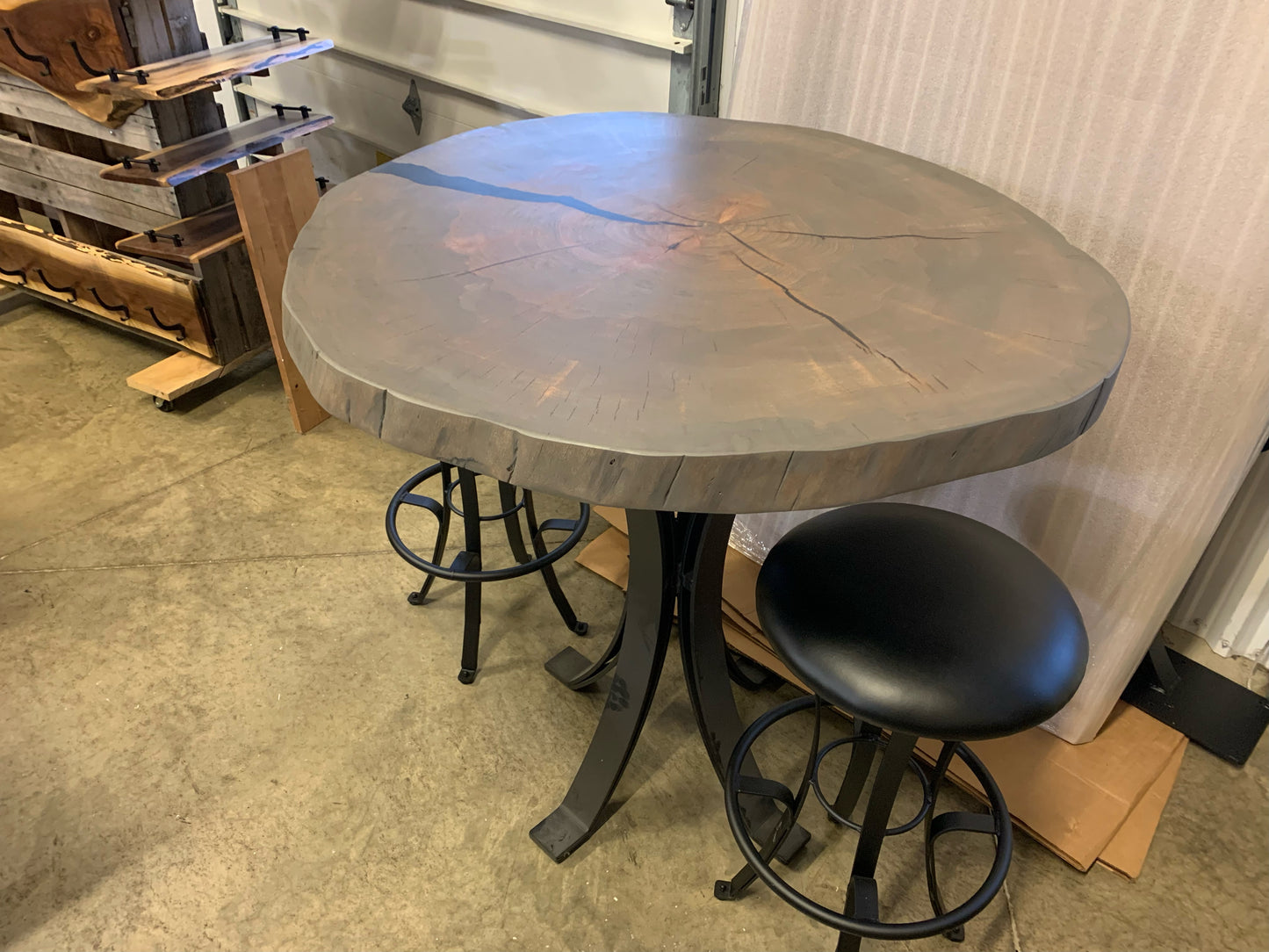Live Edge Pub Height Table