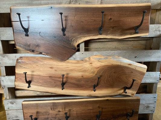 Live Edge Coat Rack