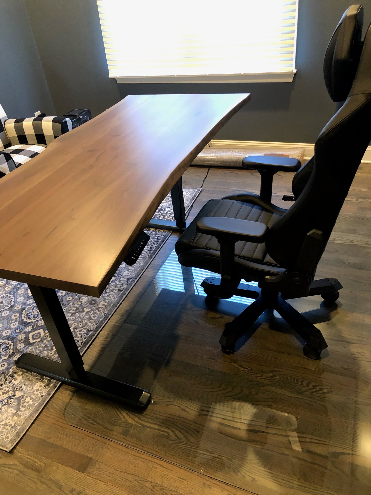 Live Edge Electric Standing Desk