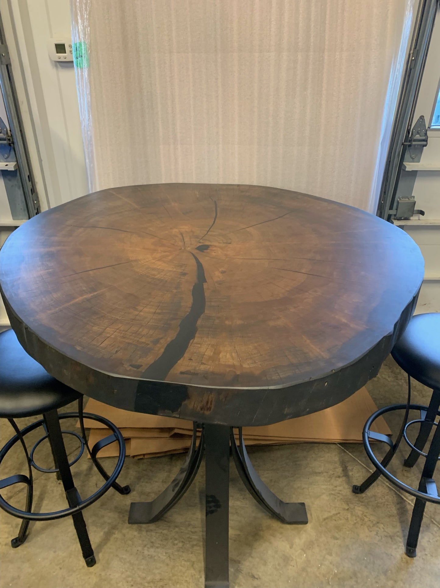 Live Edge Counter Height Table