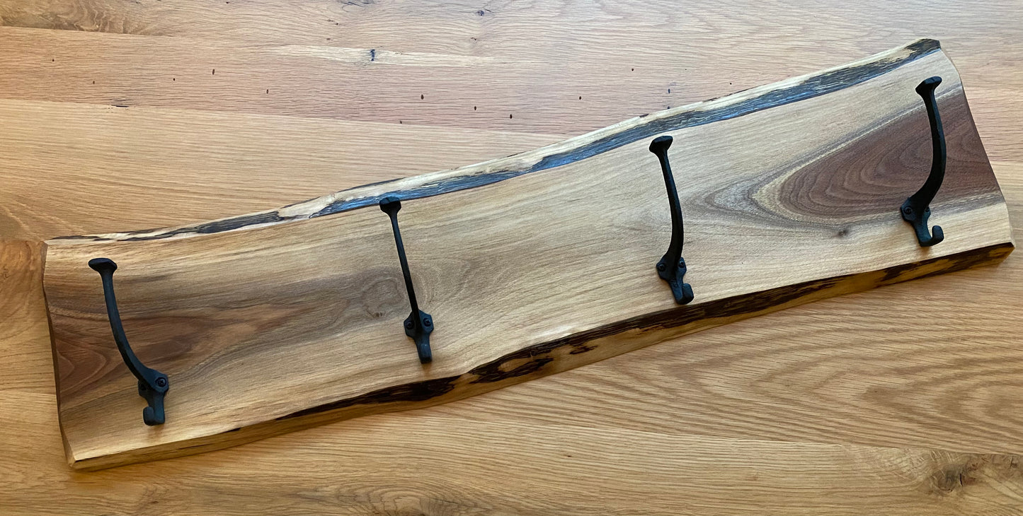 Live Edge Coat Rack