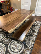 Load image into Gallery viewer, Live Edge Dining Table (Black Walnut)
